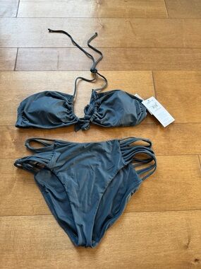 O'Neill Slate Gray Bandeau Bikini Top